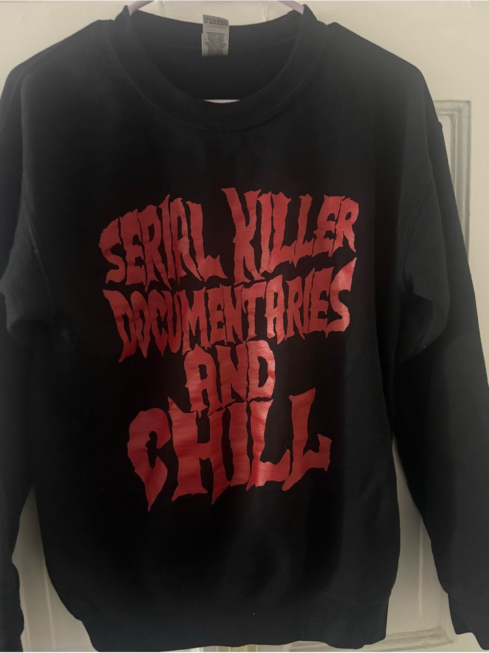 Gildan-Serial killer documentaries and chill sweatshirt
